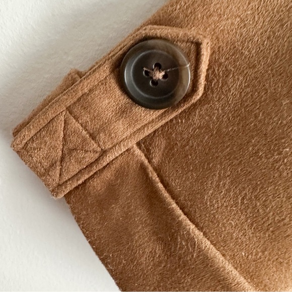 Banana Republic tan faux suede crew neck top - Picture 5 of 8